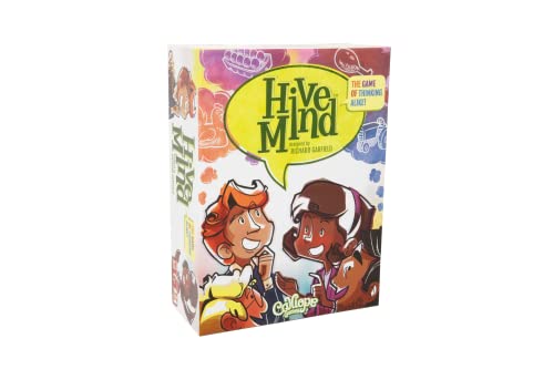 Hive Mind by Calliope Games - Family Fun - How Well Do You Think Alike - Enjoy Improved Game Play, with Family, Relatives, and Friends Indoor, Outdoor, Or Anywhere for 3 + Players Ages 8+