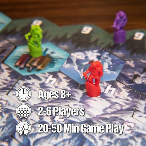 Calliope Games Dicey Peaks Board Game for 2-6 Players, Ages 8+