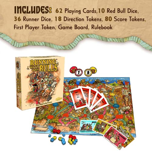 Calliope Games Running with the Bulls Dice and Board Game